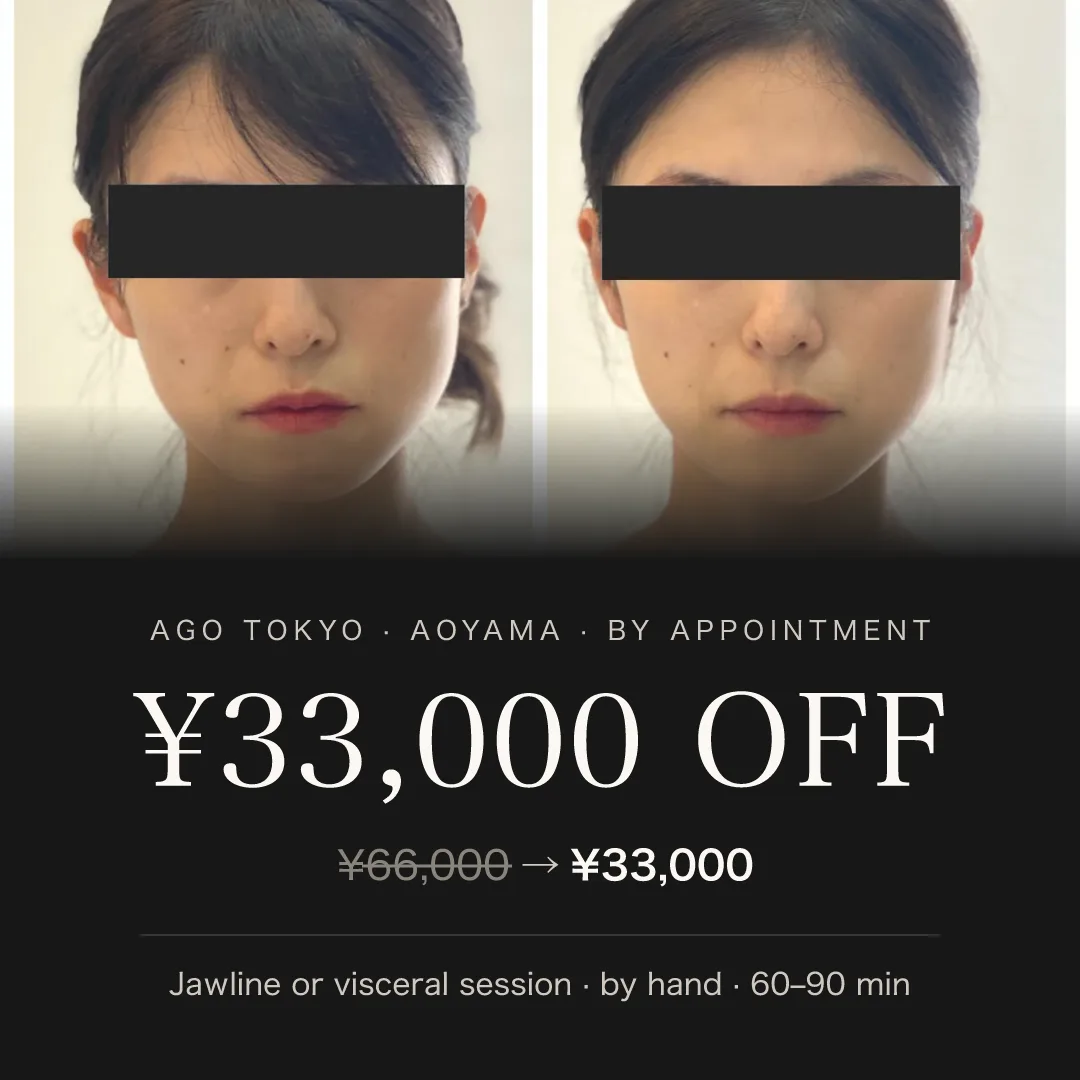 ¥33,000 Off a Hands-Only Session at AGO TOKYO, Aoyama (¥66,000 → ¥33,000)
